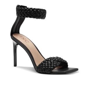 INC Woven Adalie Square Toe Stiletto Zip-Up 9.5